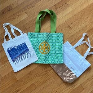 TORY BURCH & Athleta Reusable tote bag  + Canvas Tote